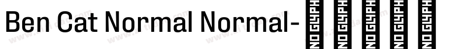 Ben Cat Normal Normal字体转换